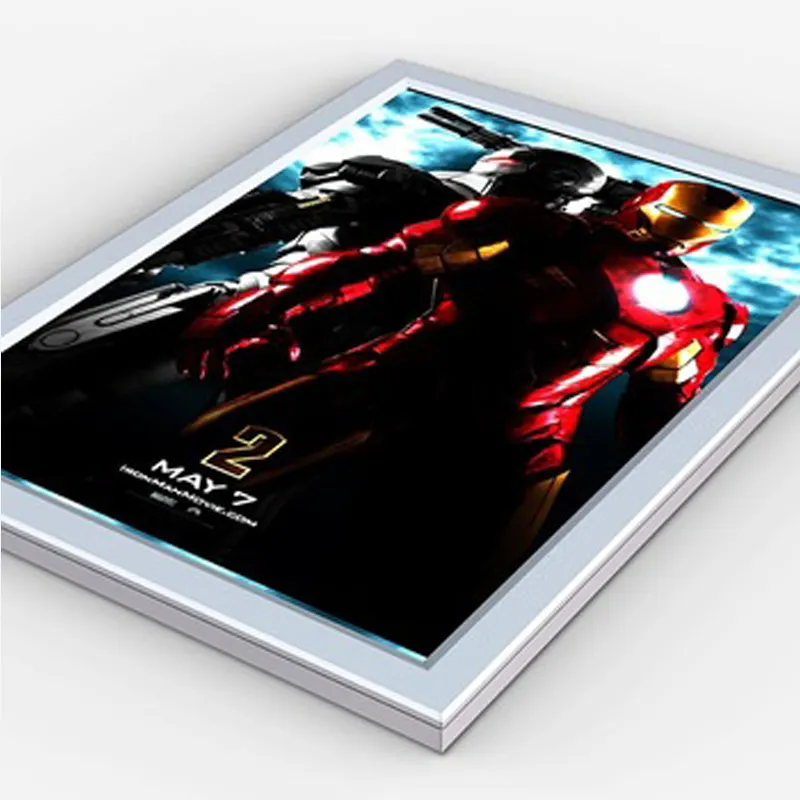 Özelleştirilmiş boyutu Ultra ince tek yan Led taşınabilir dinamik Lightbox