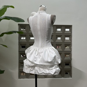 Robe sans manches à fleurs tridimensionnelles de luxe léger pour femmes été nouveau <span class=keywords><strong>style</strong></span> robe Boutique <span class=keywords><strong>vêtements</strong></span> pour femmes - Product Image 6