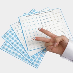 Autocollants adhésifs pour catégories de récompenses de carte de crédit (points ou miles), étiquettes, organiseur de carte de crédit, suivi et organisation - Product Image 5