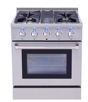 Cuisinière à Gaz Autonome 5 Feux avec Four à Gaz