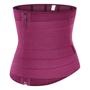 Langqin <span class=keywords><strong>Ceinture</strong></span> Amincissante Sportive pour Femmes avec Fermeture Éclair, Gainant Abdominal et Protection de la Taille - Product Image 4