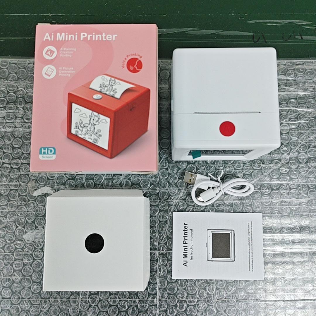 Mini-imprimante blanche 2,8 pouces