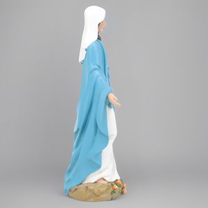 Produits en stock, vente en gros d'usine, statues religieuses catholiques, couronne vintage en résine pour statue de la Vierge Marie, résine miraculeuse - Product Image 3