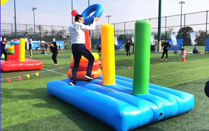 Tour gonflable de construction d'équipe ou de réunion sportive de Hanoi Puzzle jeu de mise en anneau gonflable - Product Image 5