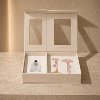 Coffret cadeau d'huiles essentielles pour massage Lionwrapack, coffret bien-être pour hôtel, emballage avec fenêtre, style livre magnétique cosmétique