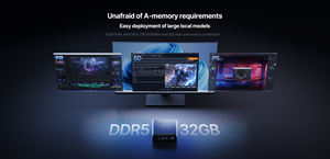 F2A AI PC Trois moteurs AI Intel Ultra 5 125H Ultra 7 155H AI Mini PC WIFI 7 Mini ordinateur DDR5 pour les jeux - Product Image 5