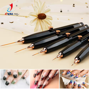 Pinceaux à liner pour nail art, ultra fins, roses, personnalisés, en synthétique/kolinsky, 5/9/11/15/25 mm, pour nail art - Product Image 3