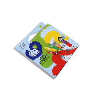 Non toxique EN71 enfants dessin facile 12 chefs d'accusation couleur crayons de cire - Product Image 3