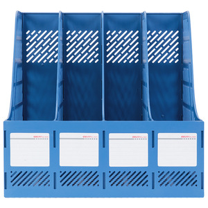 Deli 9848 Four Piece File Frame Black 4 Layer Document Rack Office Organizer Desktop Storage Holder - Product Image 4