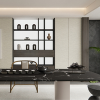 Panneaux muraux décoratifs à collage rapide avec sélection multi-motifs, placage bois pour la rénovation de la maison et les espaces plats