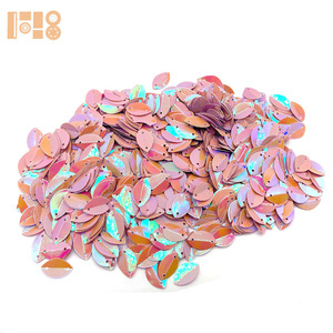 Wholesale Eye-Shape <strong>Sequins</strong> 9*15mm <strong>2</strong> Holes PVC PET Techniques Garments Bags Shoes Accessories-Available - Product Image 6