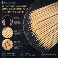 Brochettes coréennes en bambou naturel de 20 cm avec pointes aiguisées de qualité alimentaire pour le grillage de bœuf Bulgogi, vente en gros pour restaurants