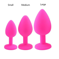 Jouets anaux en silicone noir souple, lot de 3, dilatateurs anaux, dilatateurs vaginaux, jouets sexuels pour adultes