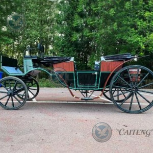 Calèche royale de Noël en plein air, calèche de princesse moderne pour le tourisme, vélo à 4 roues, calèche de poney princesse Victoria - Product Image 2