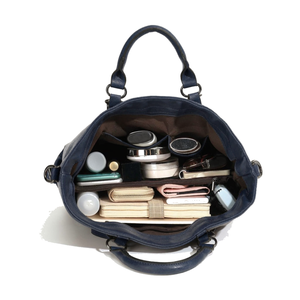 Bolsos Tote de Cuero PU Estilo Retro para Damas, Bolso Cruzado de Cuero Suave para Mujer, Bolsos de Mano Creativos de Color Puro para Compras y Trabajo - Product Image 2
