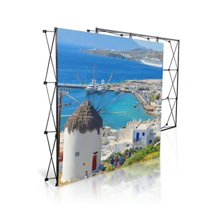 Pop Up Banner Trade Show Display Booth Backdrop Wall With Custom Graphic Pop Up Stand