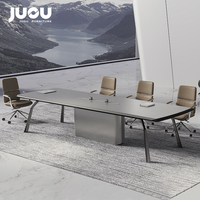 Meubles de bureau en gros, personnalisation, haute qualité, salle de réunion, bureau de réunion en bois de luxe, table de conférence moderne de grande taille