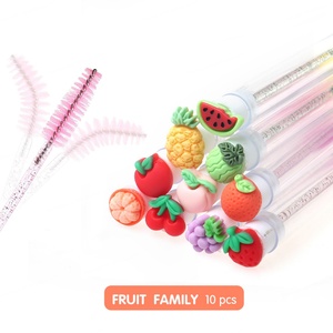 แปรงขนตาแบบหลอดมาสคาร่ารูปการ์ตูนแปรงขนตาแบบเปลี่ยนได้หลากหลายรูปแบบพร้อมแปรงปัดขนตาคริสตัลแบบหลอด - Product Image 3