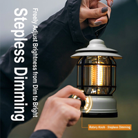 Lanterne de camping rétro à LED, rechargeable par USB, portable, à suspendre, effet flamme, pour tente, randonnée, extérieur