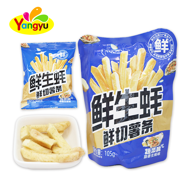 Хит продаж, свежесрезанный картофель фри со вкусом устрицы, хрустящие жареные бобовые закуски