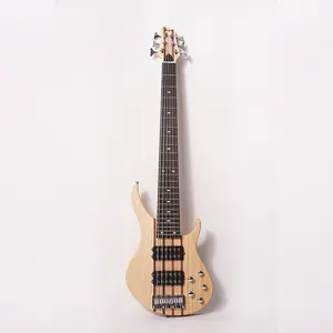 Factory direct 6 strings electric bass OEM ODM customized neck thru body active pickup 6string 24 frets vintage classical basses