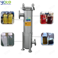 Boîtier de filtre à sac unique CE 304 haute pression pour l'irrigation agricole, l'eau municipale, la filtration chimique et l'électrodéposition