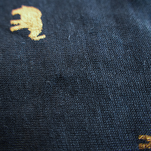 Tela de punto de lino 100% con estampado de animal orgánico para ropa, ropa cómoda, 24N - Product Image 4