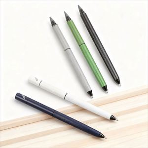 Stylo bille métallique multifonction 2-en-1 à double pointe avec logo, stylo signature multicolore, crayon longue durée, cadeaux d'entreprise - Product Image 4