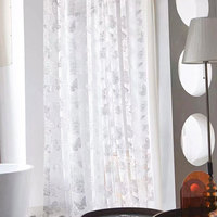 Rideaux en voile de style européen pour salon, balcon, chambre à coucher, rideau de fenêtre en dentelle, certifié OEKO-TEX, polyester occultant