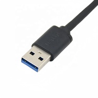 Adaptateur USB de type C mâle à angle droit 90 degrés 3.0 vers câble mâle USB 3.0 avec blindage de tresse et gaine en PVC