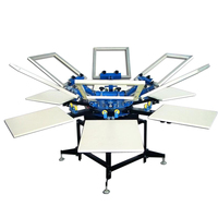Máquina de Impresión de Camisetas de Doble Rueda y Seis Colores M662L, Tipo Foor, de Gran Venta