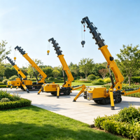 Grue araignée électrique flexible avec système de batterie performant pour les environnements de construction intérieurs propres