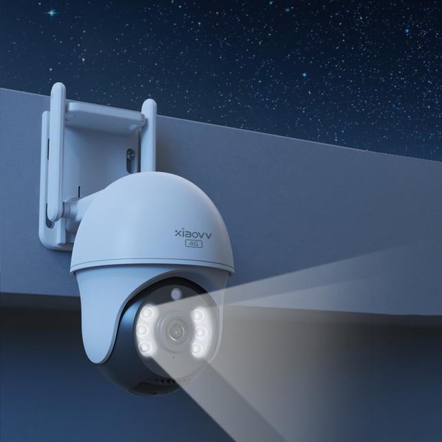 Starlight 2k PoE Dome Camera Built-in Mic Support Max 128G Sd Card Xiaovv App Connect 4G Outdoor Camera
