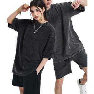 Paquete de 5 Camisetas Extra Grandes de Algodón Grueso para Adultos Unisex, Estilo Vintage, Color Sólido, Casuales, para Hacer Ejercicio - Product Image 4