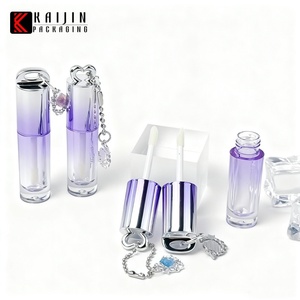 2,5ml Luxuriöse Silber-Lila Farbverlauf Kunststoff Lipgloss-<span class=keywords><strong>Tube</strong></span> Leer Anpassbar Lipgloss-Flasche Kosmetik-Verpackungsmaterialien - Product Image 2