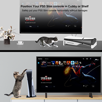 Accessoires de support horizontal pour console PS5 Slim, support de bureau compatible avec Playstation 5 Slim édition disque/numérique