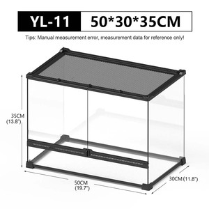 NOMOY PET Tanque frontal para reptiles Terrario Caja de cría de vidrio para Selva Tropical Reptil Serpiente Lagarto Insecto Tortuga - Product Image 6