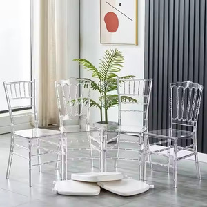 Sedie Phoenix in Cristallo Trasparente per Sposi, per Cerimonie, Ricevimenti, Banchetti, Eventi in Hotel, Decorazione all'Ingrosso - Product Image 6