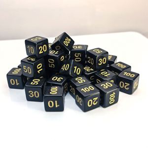 ลูกเต๋า 6 หน้า สำหรับเกมกระดาน พิมพ์ลายตามสั่ง สีดำ รุ่น Ptcg พร้อมตัวบอกจำนวนเลือด ราคาโรงงาน - Product Image 2