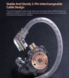 Audífonos Intrauditivos con Cable KZ EDX Pro X con Controlador Dinámico y Micrófono, Audífonos Estéreo con Cable para Música, Juegos, Teléfono Móvil y <span class=keywords><strong>PC</strong></span> - Product Image 4