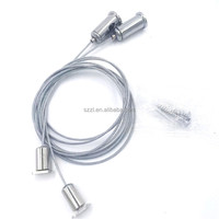 Oem Odm Laiton Mousqueton Réglable Pince pour Câble Fil d'Acier Kit de Suspension pour Câble Montage au Plafond