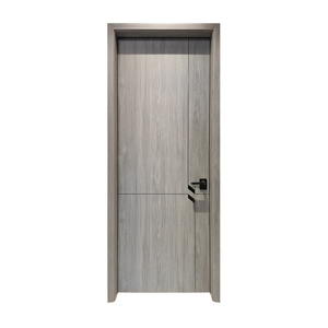 ชุดประตูสวิงไม้เนื้อแข็งภายใน PVC กันน้ำดีไซน์ร่วมสมัยปรับขนาดและสีได้ - Product Image 1