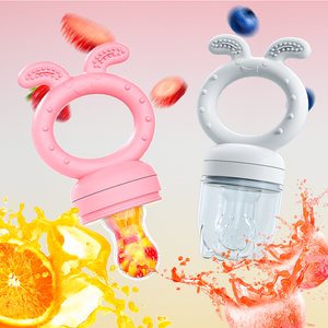 BHD sans BPA Silicone bébé sucette anneau <span class=keywords><strong>de</strong></span> dentition doux fruits mangeoire réutilisable pour 0-12 mois tranche d'âge - Product Image 5