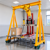 Pont roulant monopoutre 3t à pneus en caoutchouc avec palan électrique pour atelier et garage