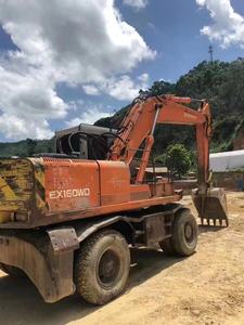 Precio negociable Excavadora de ruedas usada Hitachi EX160WD EX100W/en venta - Product Image 3