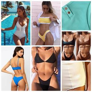 85% polyamide 15% élasthanne nylon côtelé tissu <span class=keywords><strong>de</strong></span> <span class=keywords><strong>maillot</strong></span> <span class=keywords><strong>de</strong></span> <span class=keywords><strong>bain</strong></span> extensible dans les 4 sens - Product Image 3