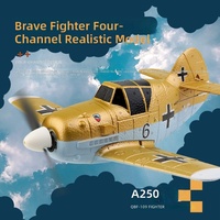 Avión RC BF-109 Warbird de 4 Canales, Planeador de Ala Fija con Control Remoto, Juguete de Aviación para Aficionados