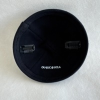 Kipá de Terciopelo Alemán de Lujo con Logotipo Personalizado Bordado, Yarmulke Personalizada para Bodas y Bar Mitzvahs