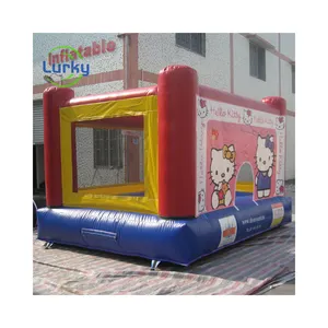 Hot Bán Màu Hồng Bouncy Inflatable Phim Hoạt Hình Mèo Bouncer Nhảy Lâu Đài Nhà Bị Trả Lại Cho Trẻ Em