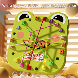 Vente en gros <span class=keywords><strong>Jeu</strong></span> de société éducatif de table pour enfants Grenouilles personnalisées dénoue la corde <span class=keywords><strong>Jeu</strong></span> compétitif en plastique multi-joueurs - Product Image 3